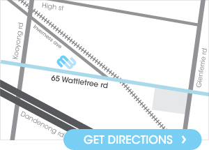 map showing directions to Malvern Endodontics