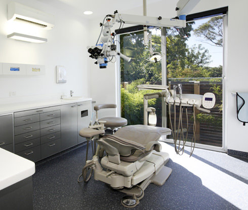a dental chair sitting inside Malvern Endodontics
